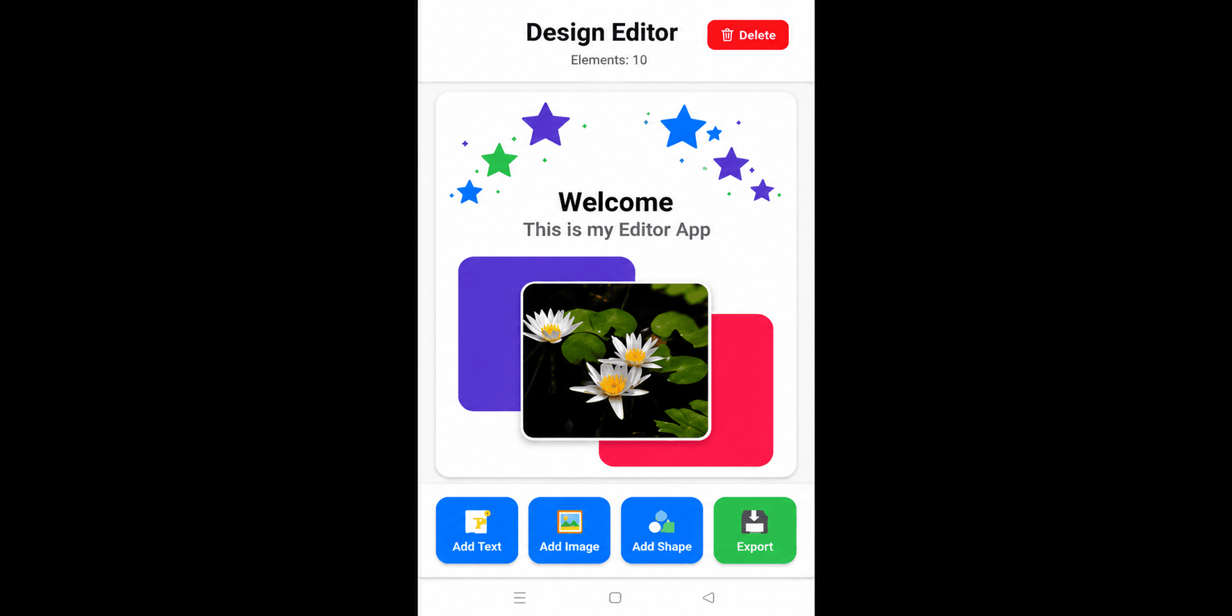 Mini Design Editor App